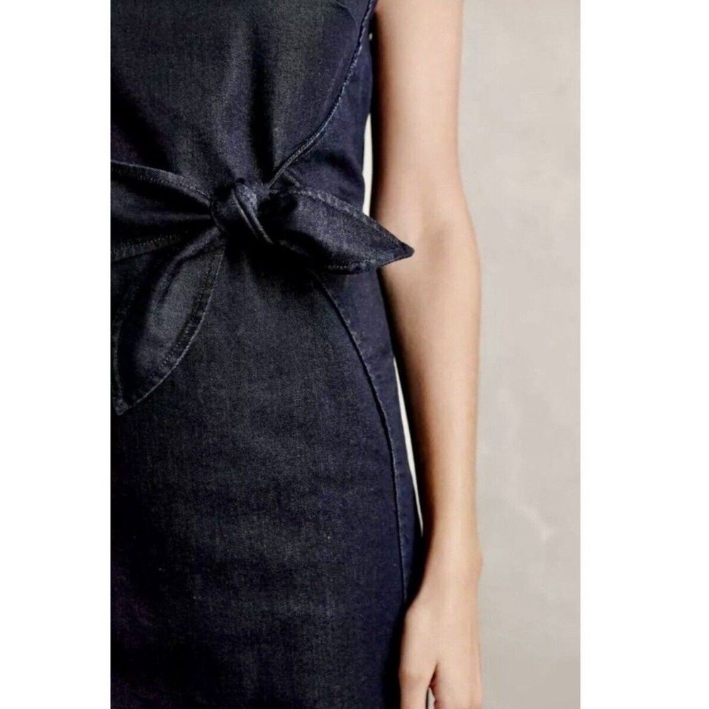 Anthropologie Holding Horses Womens Western Denim Dress Size 10 Minimalist - Picture 5 of 14